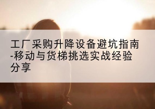 泾县移动式升降机怎么选-工厂采购升降设备避坑指南-移动与货梯挑选实战经验分享